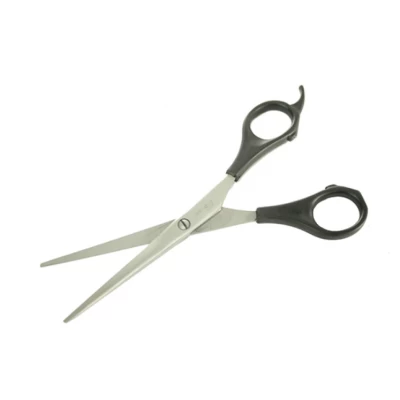 Ножницы парикмахерские с пластиковой ручкой 16см