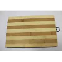 Доска кухонная деревянная бамбуковая 24x34см