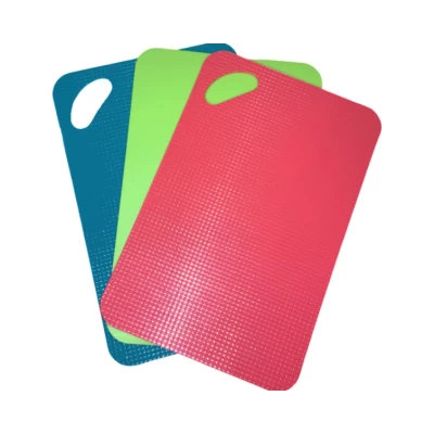 Доска кухонная пластиковая с противоскользящим покрытием маленькая 19х29см