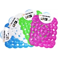 Коврик для раковины антискользящий Ракушки 24х28см