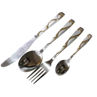 Столовый Набор Арка золото 4шт Столовый Набор Арка золото 4шт