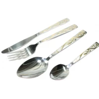 Столовый Набор Лепестки золотой 4шт Столовый Набор Лепестки золотой 4шт