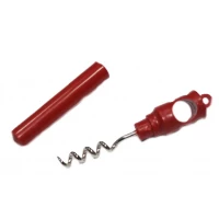 Штопор с пластмассовой ручкой и колпачком 9.7см