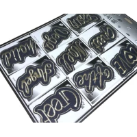 Аппликация для одежды нашивка №107/9шт/6х10см