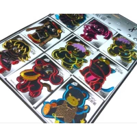 Аппликация для одежды нашивка №87/9шт/9х6см