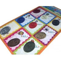 Аппликация для одежды нашивка №75/9шт/5х4см