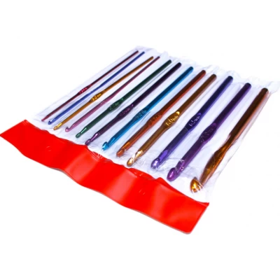 Крючки металические цветные набор 12шт/№2-№8