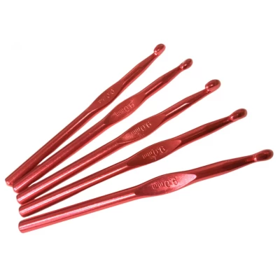 Крючок для вязания металлический цветной №7-10/15см