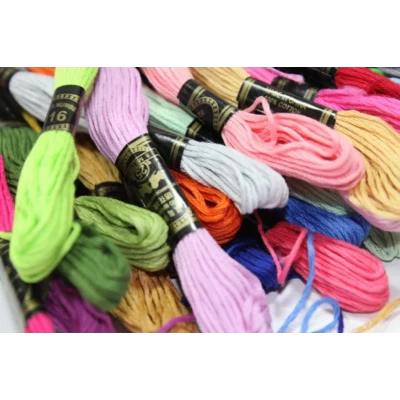 Мулине однотонное Поштучно набор всех цветов 8м/49шт