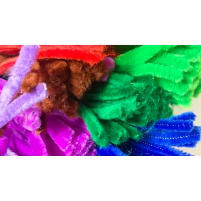 Синельная проволока с ворсом 30см/7мм/0.8мм/100штук