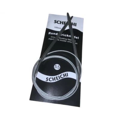 Спицы металлические круговые на тросе №5.5/100см