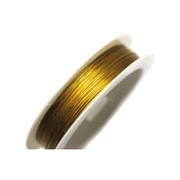 Тросик для бижутерии золото 30м/0.38мм