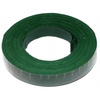 Флористическая лента Тейп Зеленая 1.2см/30м