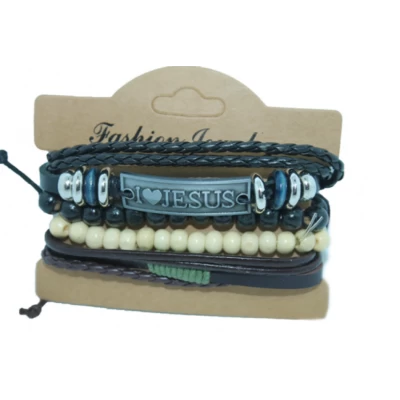 Браслет I love Jesus композиция из 4шт Браслет I love Jesus композиция из 4шт