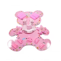 Детский набор для девочек заколки резинки браслеты колье