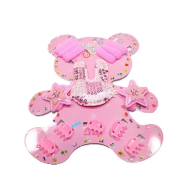 Детский набор для девочек заколки резинки браслеты колье