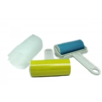 Ролик для чистки одежды силиконовый без отрываний в чехле 17см