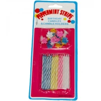 Свечи в торт на планшете с подставками 24шт Свечи в торт на планшете с подставками 24шт