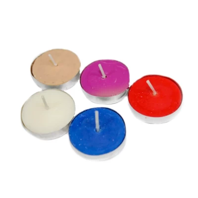 Свечи плавающие цветные ассорти 10шт/3.5см