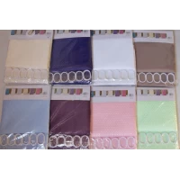 Штора однотонная с ромбами 180*180 см 