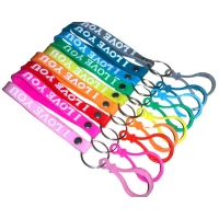 Брелок/браслет I LOVE YOU с пластиковым карабином 16см 