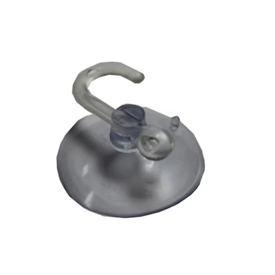 Крючок на присоске прозрачные диаметр 5см