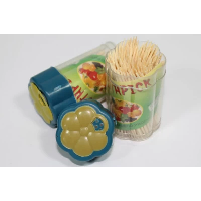 Зубочистки бамбуковые двусторонние Ромашка 1 коробочка/150шт