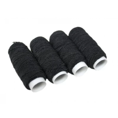 Нитки резиновые Черные 1шт/0.9мм/25м