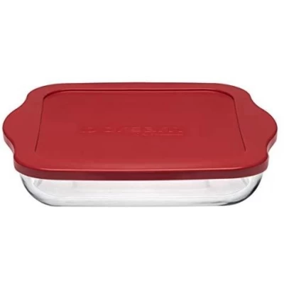 Квадратная форма для запекания с крышкой  d-32*28см, h-6см (BORCAM) Pasabahce Турция
