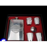 Подарочный набор 6х1с флягой, рюмками и лейкой MOTOR HARLEY-DAVIDSON CYCLES GT-155