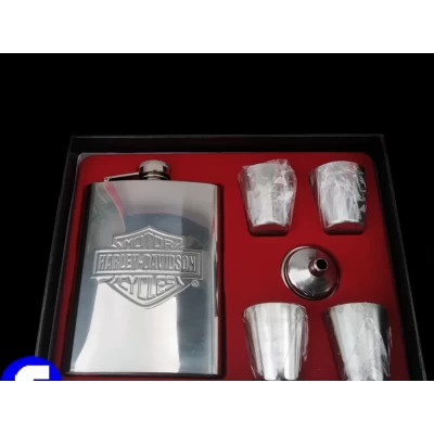 Подарочный набор 6х1с флягой, рюмками и лейкой MOTOR HARLEY-DAVIDSON CYCLES GT-155