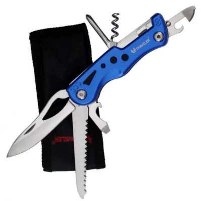 Многофункциональный нож (мультитул) (6 В 1) Traveler 001 Синий, Красный, Чёрный