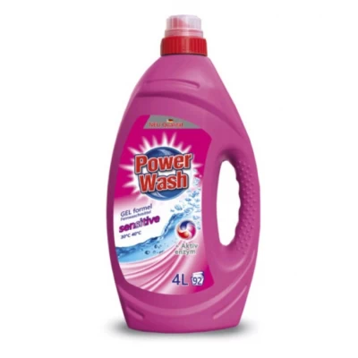 Гель для стирки 4л для деликатной стирки (sensitive) Power Wash 18677 (53 стирки)