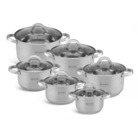 Набор кухонной посуды Edenberg EB-4014, 6 Предметов 2.1, 3.0, 3.0, 4.0, 5.1, 6.6 Лтр