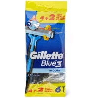 Набор одноразовых станков для бритья Gillette Blue 3 (6шт) Smooth
