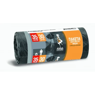 Пакеты для мусора Anna Zaradna HDPE 35 л 30 шт