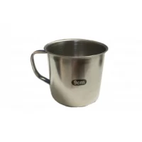 Кружка металлическая походная средняя Ø9см/8.5см/400мл