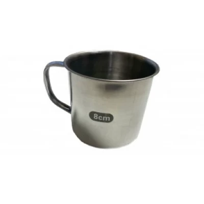 Кружка металлическая походная маленькая Ø8см/7.5см/300мл