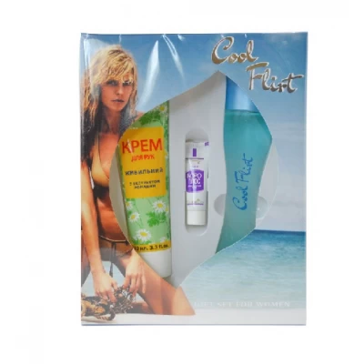 Подарочный набор женский COOL FLIRT (т/в 100мл + крем для рук + крем Боро)