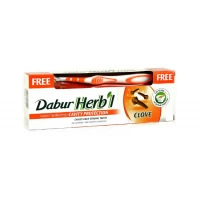 Зубная паста с гвоздикой DABUR HERB'L 150г + зубная щетка