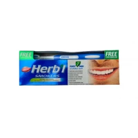 Зубная паста Для курящих DABUR HERB'L 150г + зубная щетка