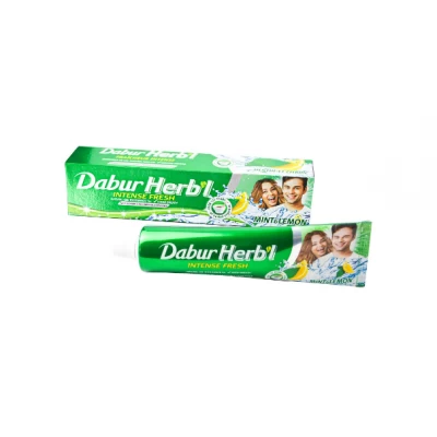 Зубная паста - Мята и Лимон - Свежий гель Dabur HERB'L 150г