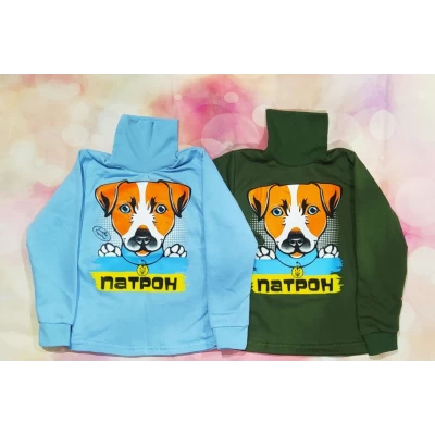 Детская водолазка Патрон цветная (начес) 0264 Размеры 28-34