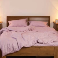 Комплект постельного белья Евро ранфорс VILUTA 71 Satin Stripe