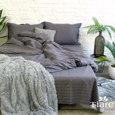 Комплект постельного белья Двойной ранфорс VILUTA 76 Satin Stripe