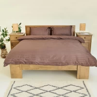 Комплект постельного белья Двойной ранфорс VILUTA 77 Satin Stripe