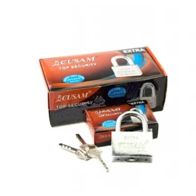 Замок навесной Extra серебро 40мм №ТLS01-40