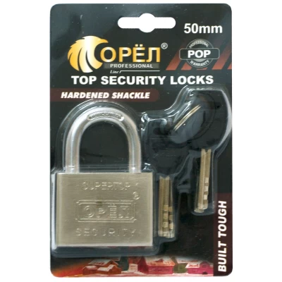 Замок навесной Орел 50мм №О-50 (комбинированный ключ)