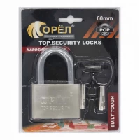 Замок навесной Орел 60мм №О-60 (комбинированный ключ)