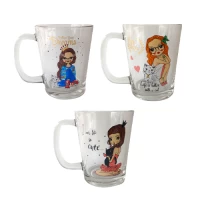 Кружка стеклянная Boston»Girls with Cats» 300мл